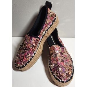 NEW Zara Sequin Espadrille, Women's Size 36
